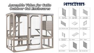 PET78 | Large Outdoor Cat Enclosure Step-by-Step Install