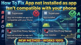 How to Fix App Not Installed as App Isn t Compatible with Your Phone 2026  | 100% Working