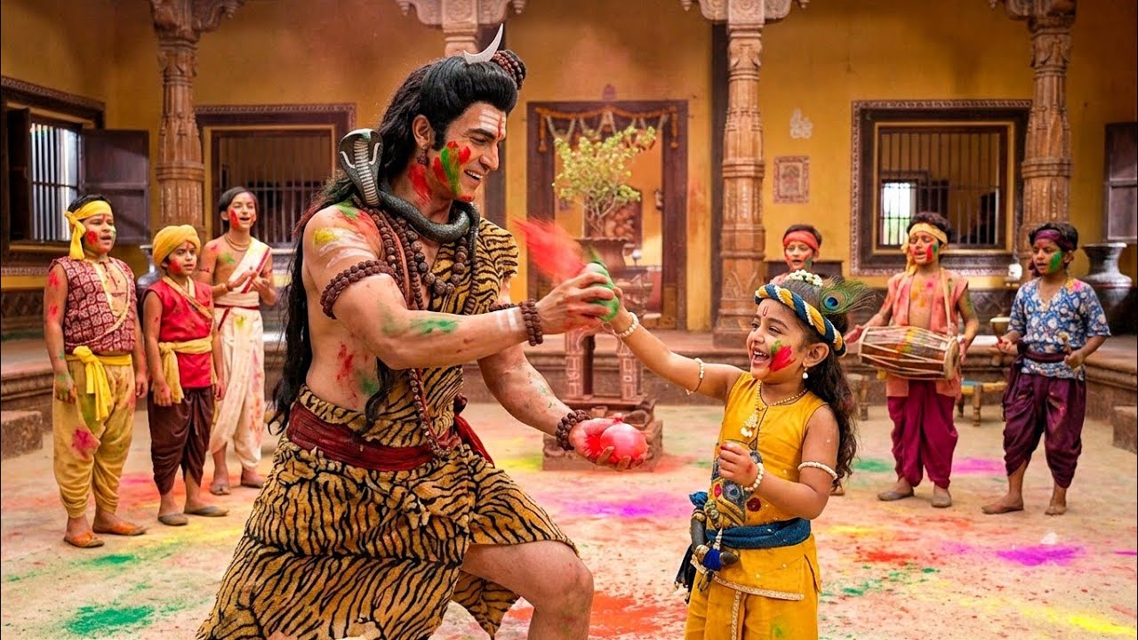 कान्हा के साथ होली खेलने वृन्दावन पहुंचे महादेव | यशोमती मईया के नंदलाला | Shree Krishan Leela 