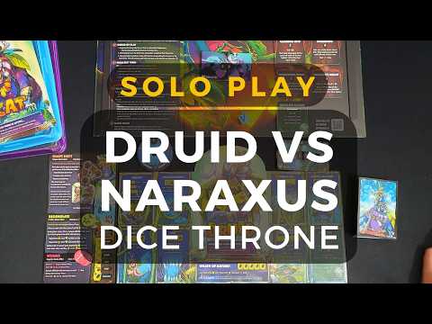 Dice Throne Vanguard: Druid vs Naraxus Solo Gameplay | DaniCha