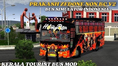 Honeybase Zedone Bus Mod In Bus Simulator Indonesia - Bussid Bus Mod Bussid Car Mod - Bussid💥🔥
