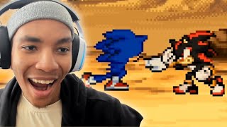 THIS IS SO SMOOVE Sonic vs Shadow New Sprite Animation Reaction