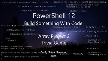 PowerShell 12: Arrays - Trivia Game