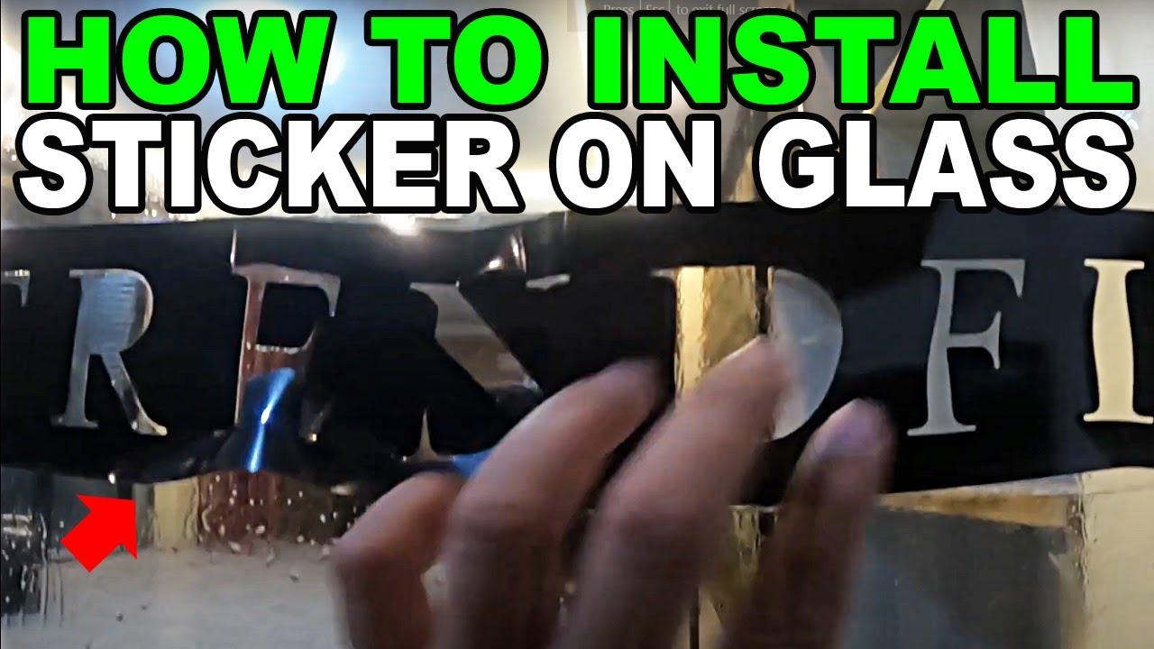 Easy way to install long sticker on Glass! bhentech - YouTube