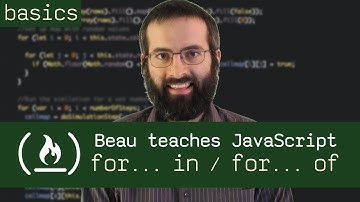 for in / for of - Beau teaches JavaScript