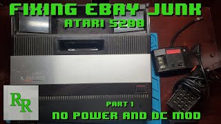 Atari 5200 No Poẁer - Fixing Power Circuit and Power Mod - Fixing Ebay Junk