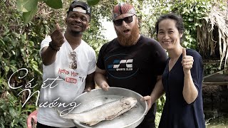 Phúc Mập, Nam Afro Viet Tv Nướng Cá Ét Siêu To Khổng Lồ