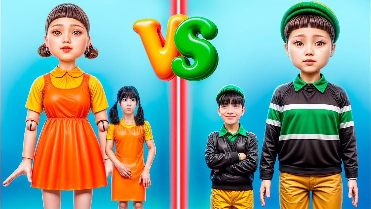 सुपरहीरोज स्पाइडर-मैन, सोनिक vs स्क्विड गेम डॉल्स का चैलेंज !