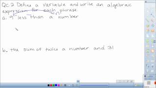 1-1 Variables and Algebraic Expressions.avi