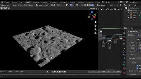 Moon surface shader in blender  3.30 - Cycles [REUPLOAD] - #shaders  #blender3d  #blender