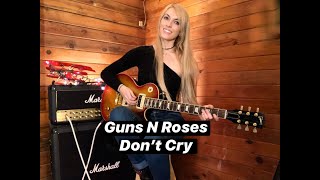 Video voorbeeld van "Guns N' Roses | Don't Cry | Electric Guitar Cover by Emily Hastings"