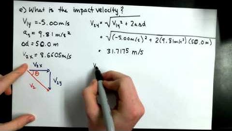 1 9F   Angled Projectiles   Impact Velocity