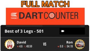 FULL ONLINE MATCH - BEST OF 3 LEGS - DART COUNTER