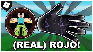 Slap Battles  (FULL GUIDE) How to ACTUALLY get ROJO GLOVE + 'SEE IN THE DARK' BADGE! [ROBLOX]