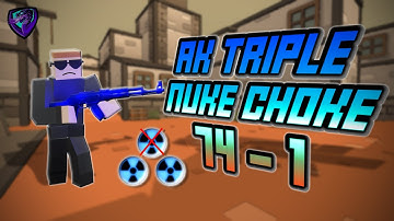 Krunker AK HEARTBREAKING *TRIPLE* Nuke Choke! 10k+ SCORE!! (74 - 1)