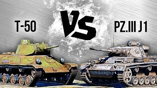 Pz.III J1 vs Т-50 — Танковый версус #6