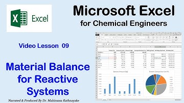Microsoft Excel for Chemical Engineers 09 - Material Balance of Reactive Systems