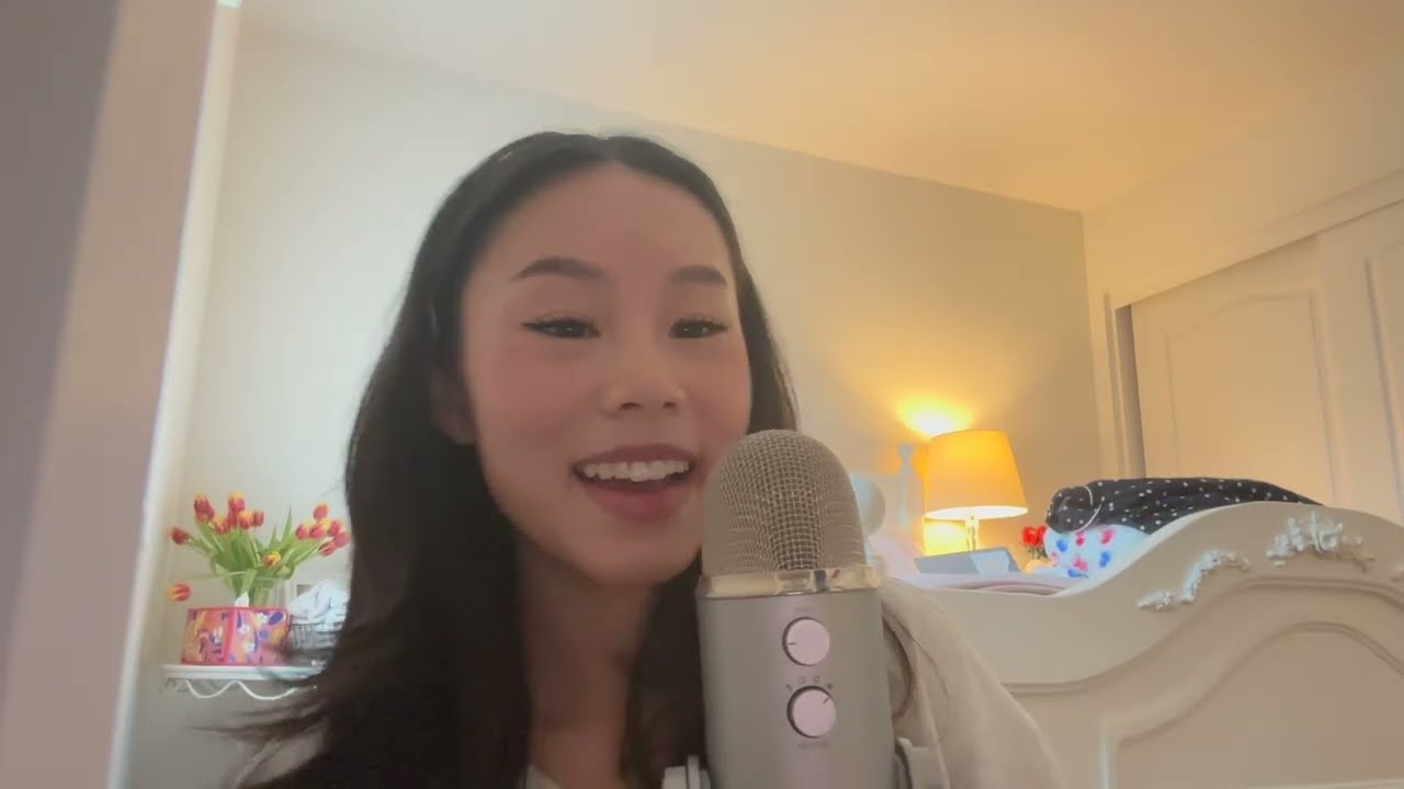 ASMR tingly ramble w/ inhaled whispering ☁️