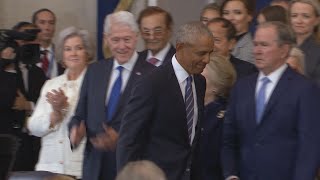 VIDEO | Former presidents announced at Trump inauguration