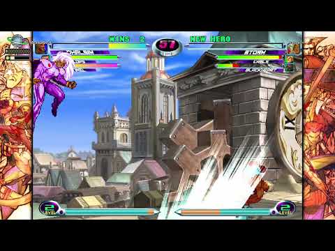 MvC2 Dhalsim 99% far range poke to knockback xx HSF, tag Inferno relaunch wall carry oki seq 9/30/24