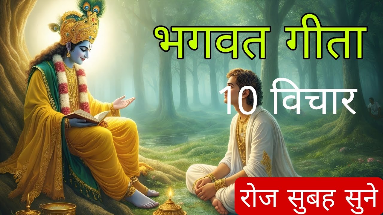 भगवत गीता 10 विचार रोज सुबह सुनें |  Geeta Saar | Geeta Gyan 