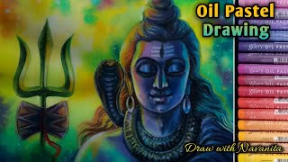 LORD SHIVA DRAWING WITH OIL PASTEL//Oil pastel drawing by Navanita screenshot 1