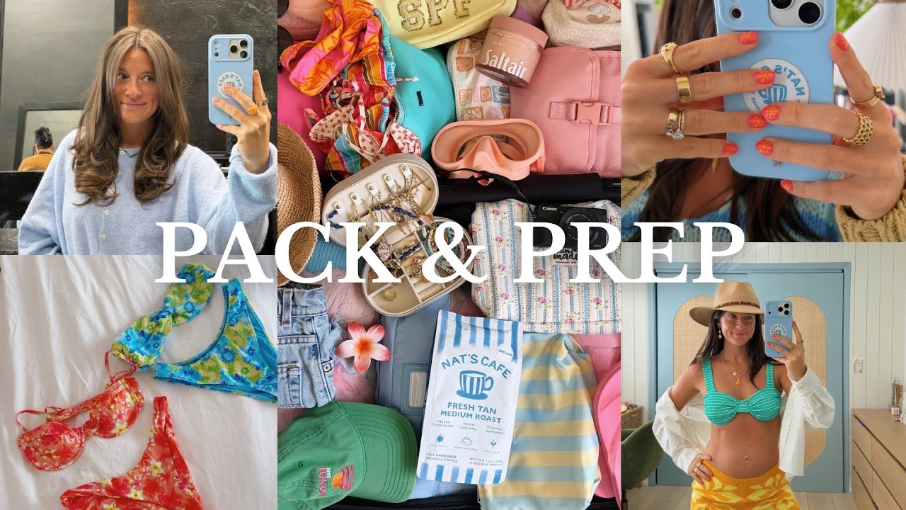 pack and prep for my tropical spring break!! 