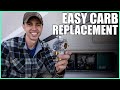 How to easily replace the carburetor on a cummins onan generator