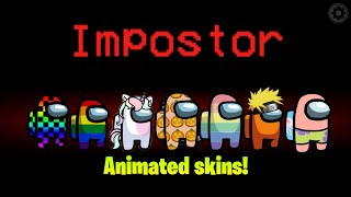 How To Get ANIMATED SKINS In Among Us Tutorial! (IOS,Android And PC) screenshot 1