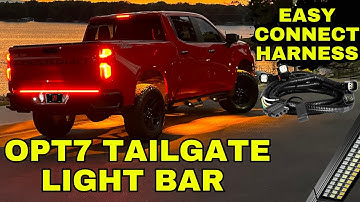 OPT7 LED Tailgate Light Bar | Easy Install, NO Wire Splicing!