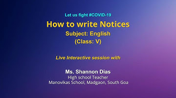 Live Interaction on PMeVIDYA :  How to write notices