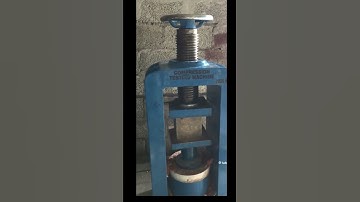 Compression Test of Cube #construction #asphaltpavement #tests