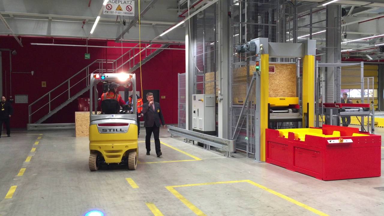DHL Leipzig hub Automatic Pallet System YouTube