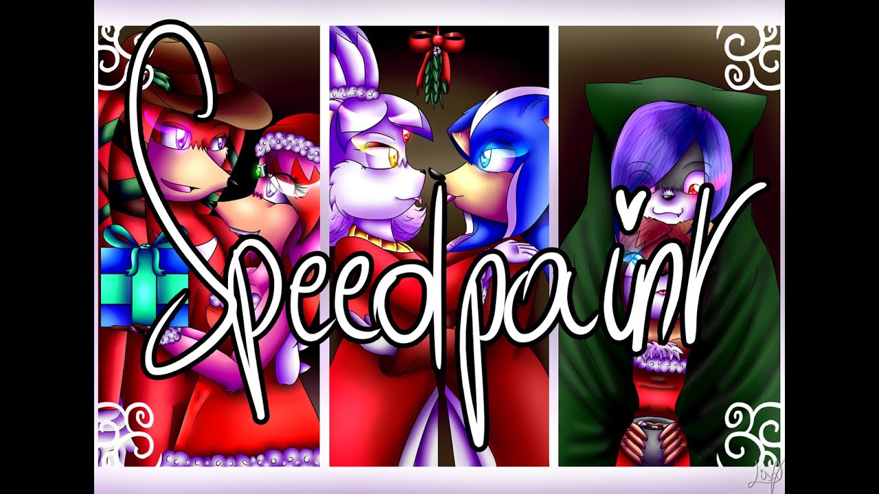 .:Christmas Couples-speedpaint:. 