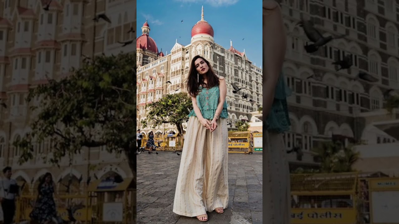 girls beautiful trouser pants idea🧣😇