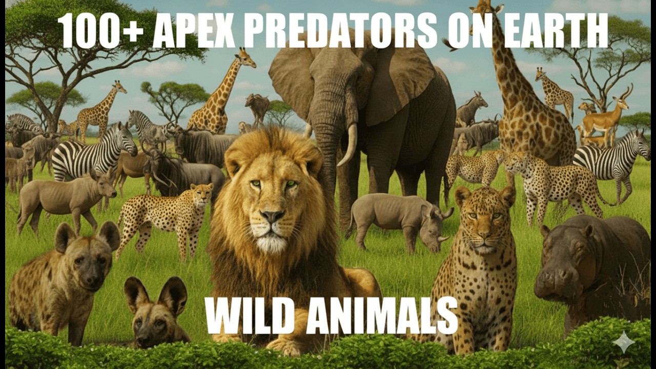 100+ Most Powerful Apex Predators on Earth 4K | Ultimate Wildlife ...