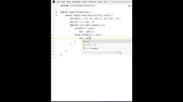 Find the Minimum and Maximum values in an Array | Java Program | Java Interview Question and Answer