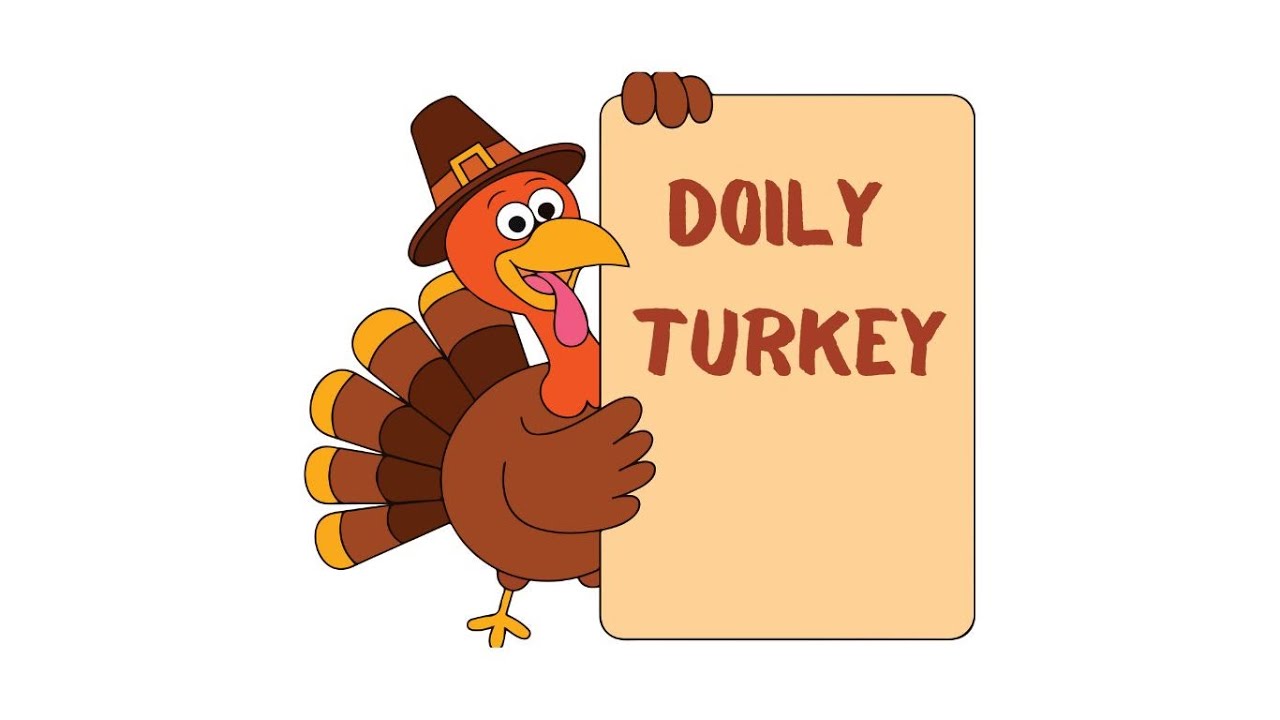 2025 Monthly Crafts - November - Doily Turkey