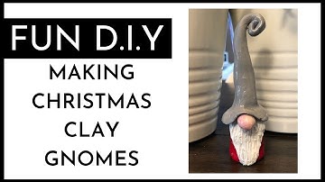 SCULPTING A CHRISTMAS GNOME USING AIR-DRY CLAY #christmasgnome