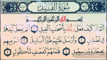 سورة الفيل بصوت محمد البراك