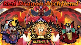 Master 1! Red Dragon Archfiend Enjoyer Crushes Meta Again! Deck List Included! Yu-Gi-Oh Master Duel!