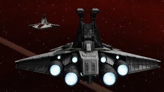 Anakins Venator vs Imperial Venator II - Star Wars Empire at War Remake AI Battle