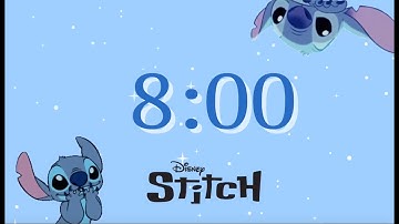 Stitch 8 minute timer Study with Stitch Classroom timer Pomodoro Timer