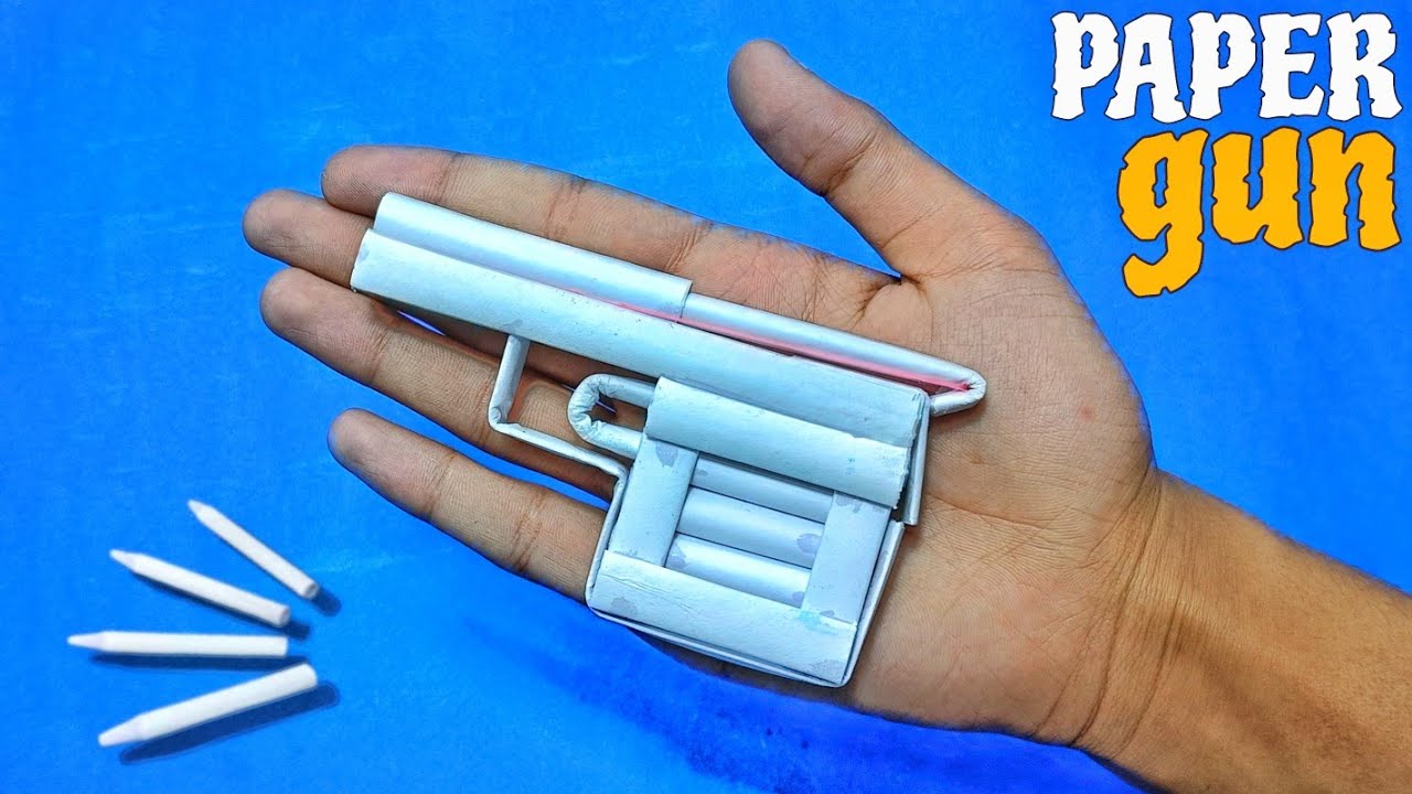 How To Make A Gun That Shoots Paper Bullets How to make paper gun that shoots paper bullets easy and fast - YouTube