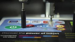 Testing Testing! Fujifilm's Membrane Switch Graphic Overlay Test rig: Simon at Productronica 2017
