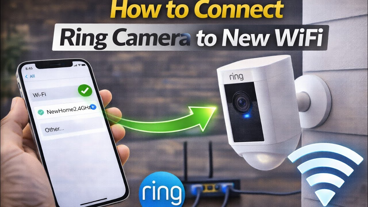 How to Connect Ring Camera to New WiFi (Change Router/Network) - YouTube