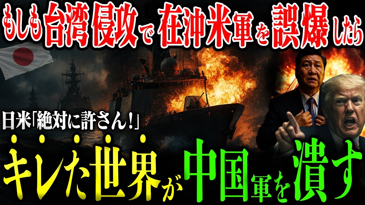 もしも中国が台湾侵攻で在沖米軍を攻撃したら「激怒した日米台比豪英印の連鎖介入」日本のレールガンと潜水艦が突破口を作る72時間の大逆転【AIシミュレーション】