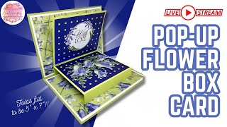 🔴 5" x 7" Pop-Up Flower Box Card | Livestream