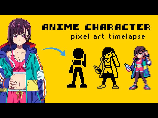 Pixel Art Sprite Timelapse | Shizuka Mikazuki (Zom 100) - YouTube