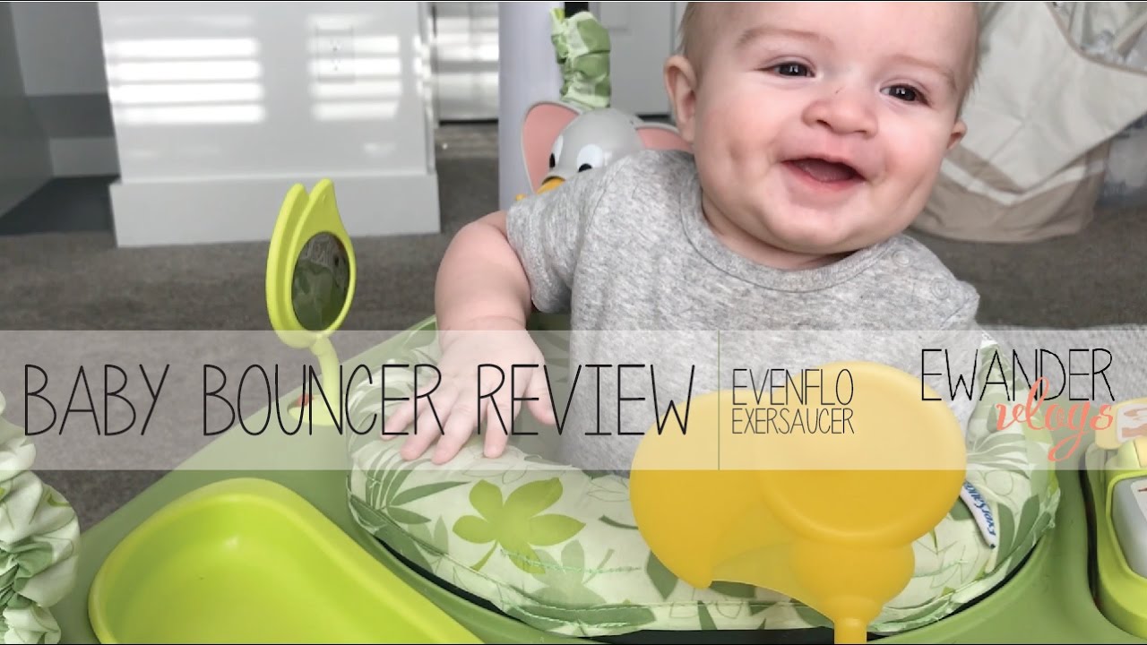BABY BOUNCER REVIEW Evenflo Exersaucer YouTube